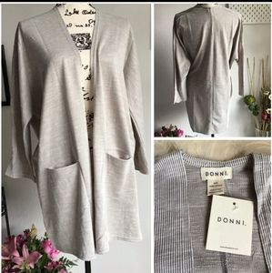 Donni rubbed sweater coat